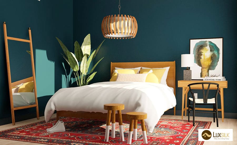 Top 50 mẫu giấy dán tường phòng ngủ màu xanh đẹp và rẻ nhất