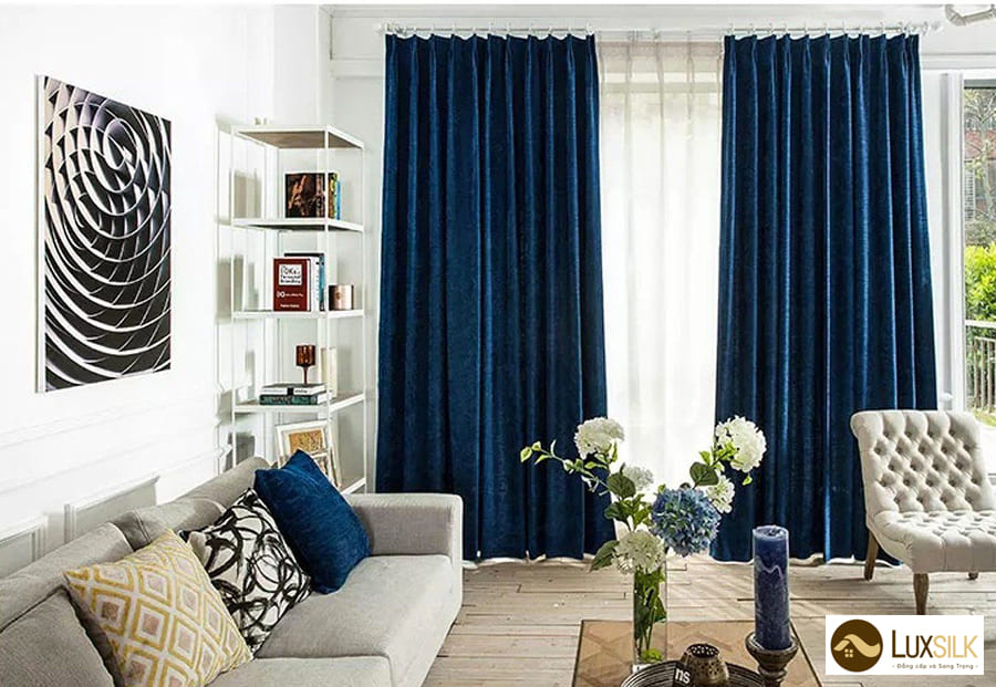 Bộ sưu tập rèm cửa màu xanh giúp làm mới không gian sống