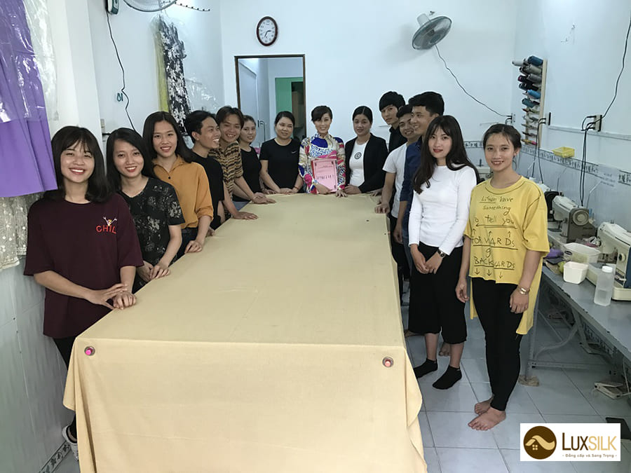 các học viên tham gia tại trung tâm đào tạo may rèm