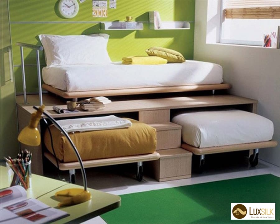 thiết kế tối giản thông minh cho không gian phòng ngủ hẹp